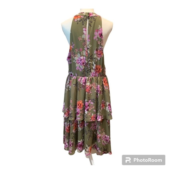 Torrid Chiffon Tiered Ruffle Dress Size 1 - Picture 4 of 8